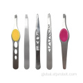 Hairdressing Tweezers Stainless steel eyebrow tweezers eyebrow clip three holes and heavily eyebrow clip Manufactory